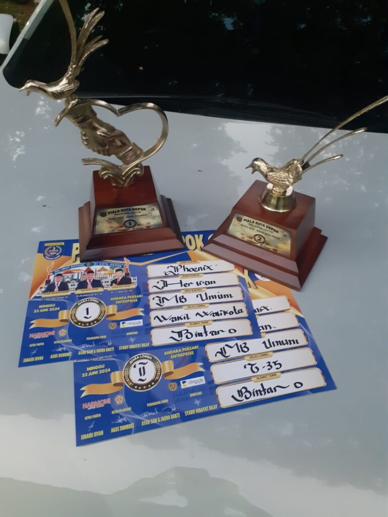 Foto Sertivikat Piala Kota Depok